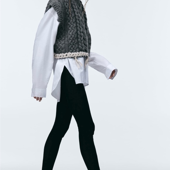 Zara braided knit vest - Picture 6 of 9